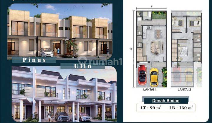 Rumah di Villa Pasir Putih,pik 2,uk.6x15 M,selatan,ppjb,harga 3,5 M 2