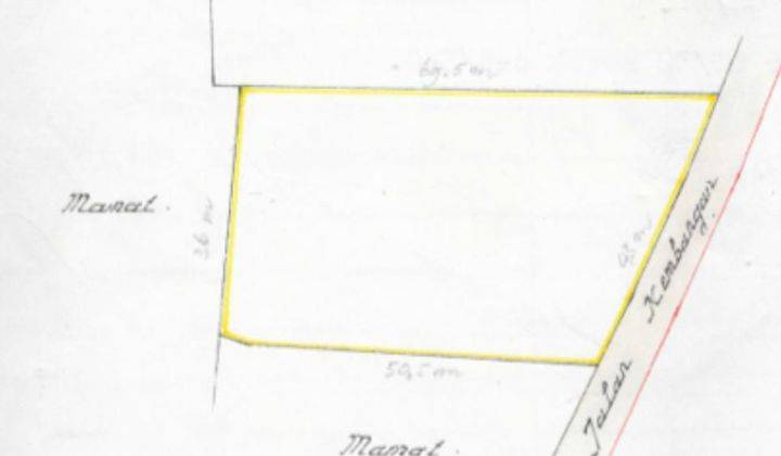 Tanah Disewakan di Kembangan Raya,jakbar,pinggir Jalan,lokasi Strategis,2 Arah,luas 2189m,harga 1,8 M Thn 2