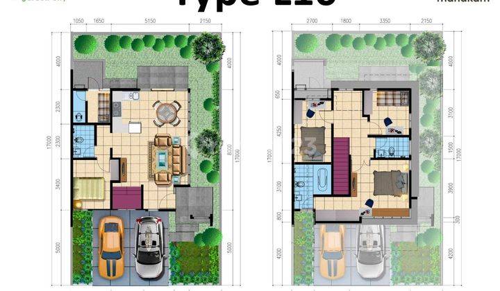 Rumah 2lt Dpn Taman 170m2 Cluster Mahakam Jgc Jakarta Garden City 2