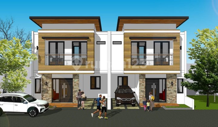 Rumah 2 Lantai Cantik pamulang dekat kantor wali kota tangsel