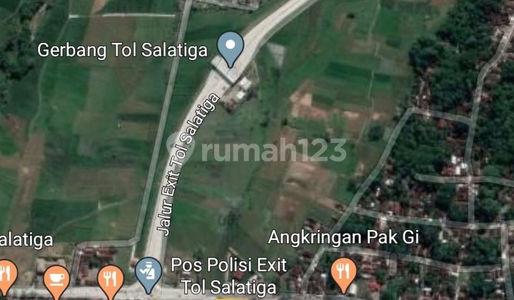 Tanah dekat Exit tol Tingkir, cocok untuk usaha Resto, Caffe, gudang, akses mudah dekat sekali dengan pintu tol, status Hak milik, view indah pegunungan 5