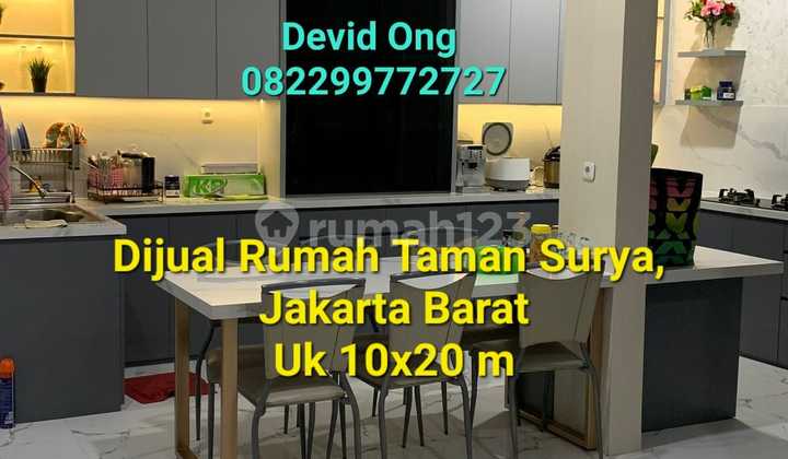 Dijual Rumah Taman Surya, Rapih Luas Tanah 200 M2 Jakarta Barat