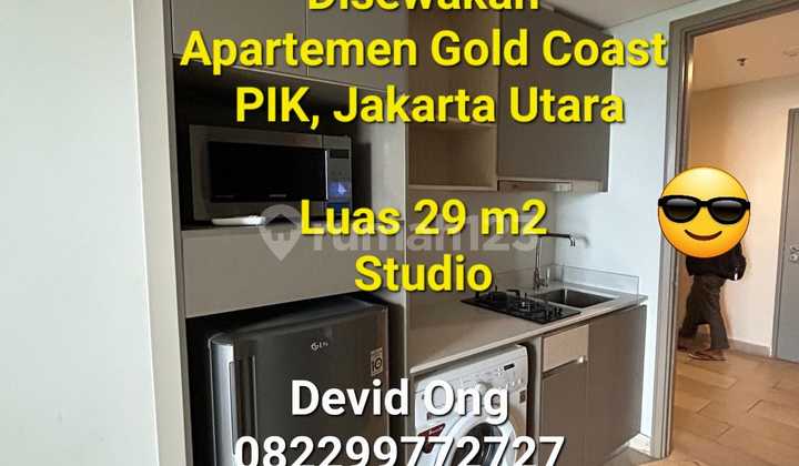 For Rent Gold Coast Apartment PIK 29 m2 in North Jakarta