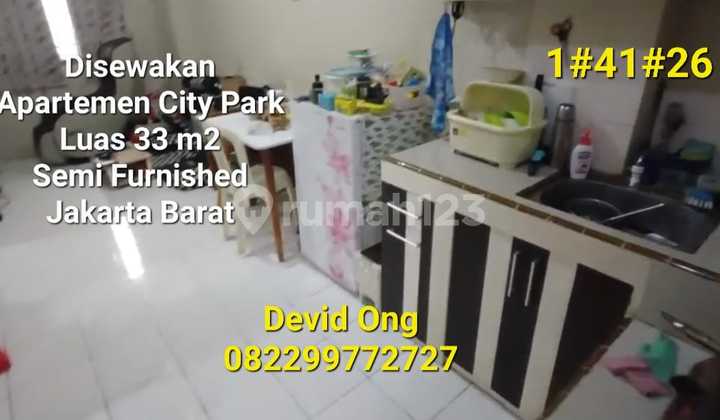 Disewakan Apartemen City Park Luas 33 M2 di Jakarta Barat