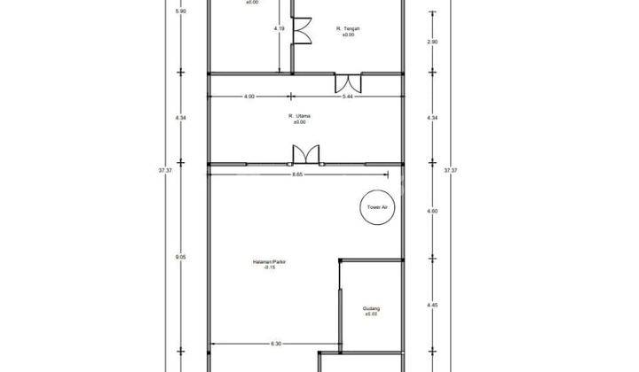 Nice Ruang Usaha At Pasar Rebo Luas Jaktim 8,5m²x32m² 01.24  2