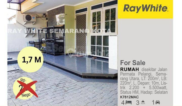 Rumah di kompleks perumahan hasnudin tanah mas semarang utara  dekat mall paragon dan pusat kuliner tanah mas 1