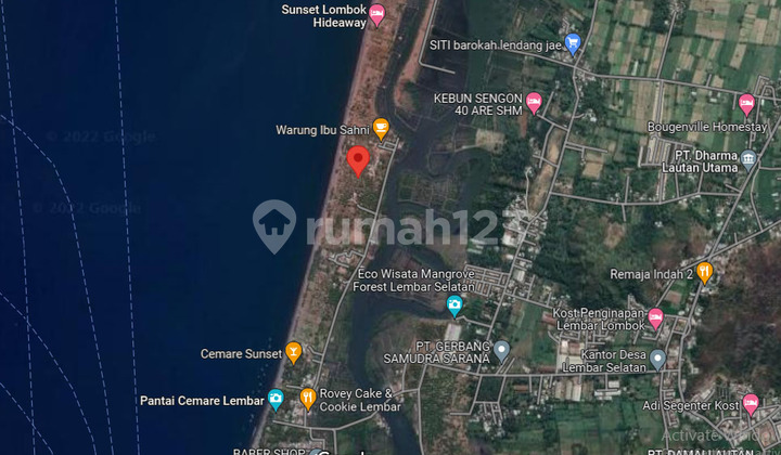 Jual Tanah Pantai Cemare Lembar Lombok Barat Cocok Untuk Villa 5