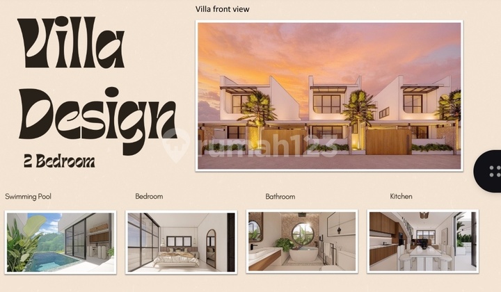 Cheapest Villa in Bali, Free Pool, Tabanan, Eligible for KPR