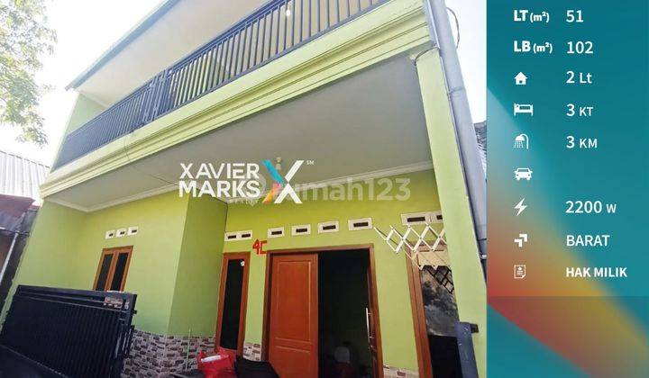 Rumah Jalan Supriyadi Malang 2 Lantai Murah Dekat Rumah Sakit 1