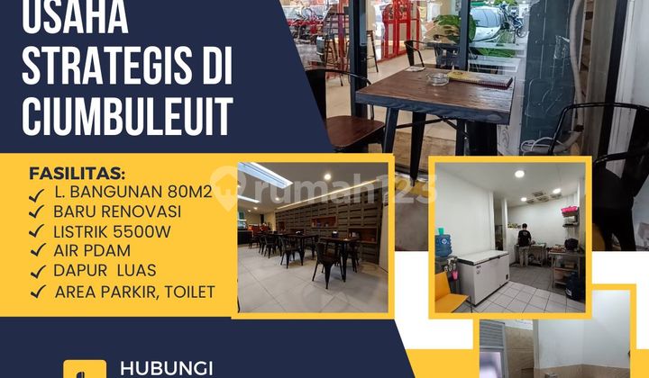 TURUN HARGA RUANG USAHA BARU, STRATEGIS, DEKAT UNPAR, DIKELILINGI APARTMENT DAN HOTEL. di Jl. Ciumbuleuit 1