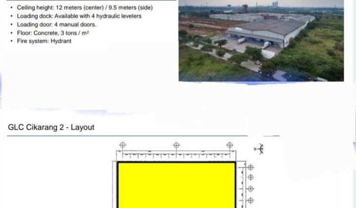 Disewakan Gudang Lokasi Kawasan Industri Delta Silikon Vi Cikarang 1