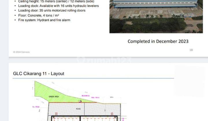 Disewakan Gudang Lokasi Jababeka. Cikarang Jawa Barat 1