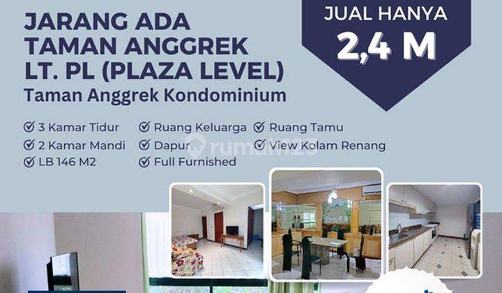 Taman Anggrek Condominium 3 Bedroom, Fully Furnished, Low Floor, Pool View 1