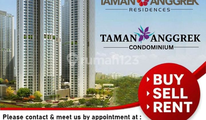 For Rent: Taman Anggrek Condominium 3 Bedroom, Fully Furnished, City View 2