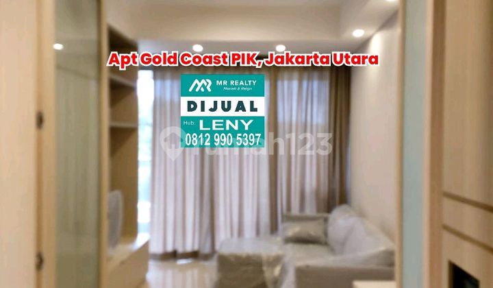 Affordable Gold Coast Apartment 1 BR 64 M2 Fully Furnished in Pantai Indah Kapuk, North Jakarta
