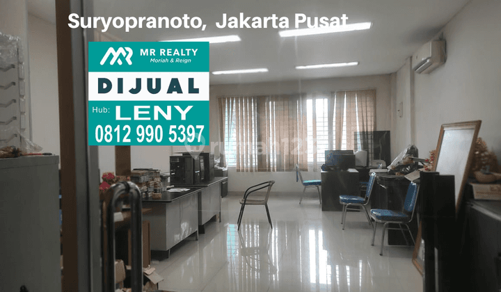 TURUN HARGA..RUKO SIAP PAKAI 3,5 LANTAI DI SURYAPRANOTO, DEKAT HARMONI, JAKARTA PUSAT, LAGI BU 1