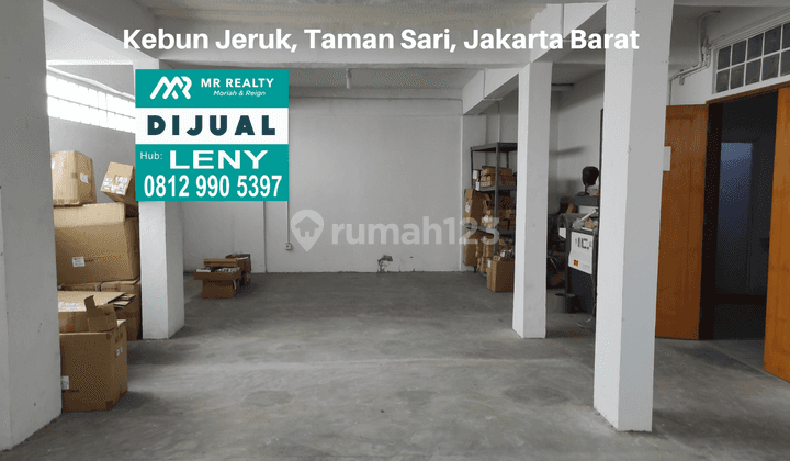 GEDUNG KANTOR 4 LANTAI SIAP PAKAI DI KEBUN JERUK, TAMAN SARI, JAKARTA BARAT, ADA LIFT 2