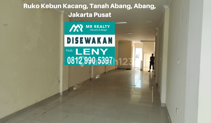 LOKASI BAGUS.. RUKO BAGUS SIAP PAKAI LT 135 M2 DI KEBUN KACANG, TANAH ABANG, JAKARTA PUSAT 4