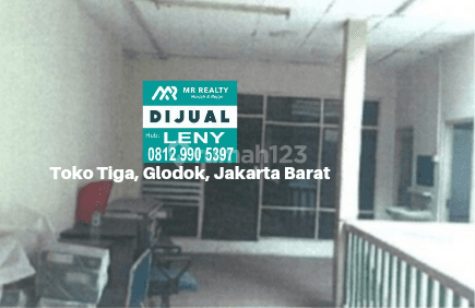 TURUN HARGA...TANAH & BANGUNAN (RUKO 2 LANTAI) DI TOKO TIGA, GLODOK, JAKARTA BARAT, HITUNG TANAH 1