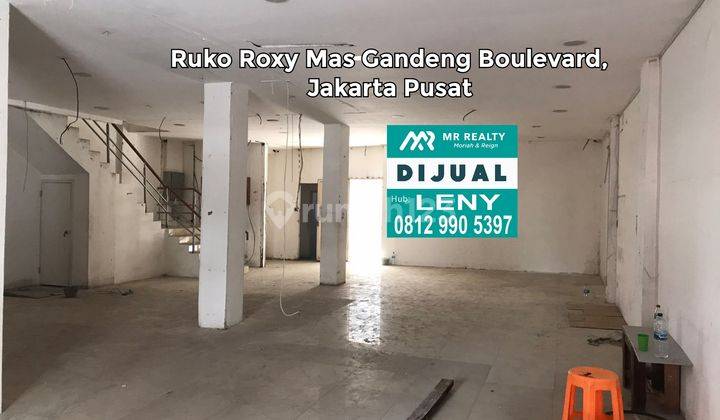 RUKO SIAP PAKAI 4,5 LANTAI GANDENG BOULEVARD DI ROXY MAS, JAKARTA PUSAT 1