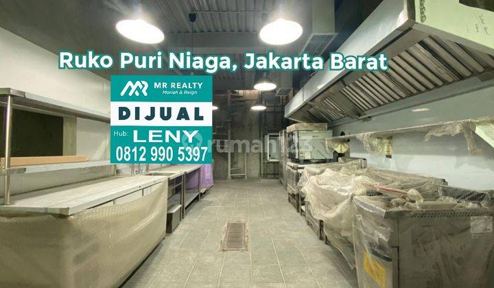 RUKO PURI NIAGA BAGUS SIAP PAKAI 3,5 LANTAI DI PURI KENCANA, KEMBANGAN, JAKARTA BARAT 1