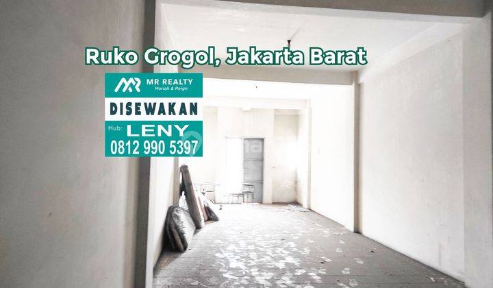 RUKO KOMERSIL 4 LANTAI DI GROGOL, JAKARTA BARAT, JALAN RAYA 1