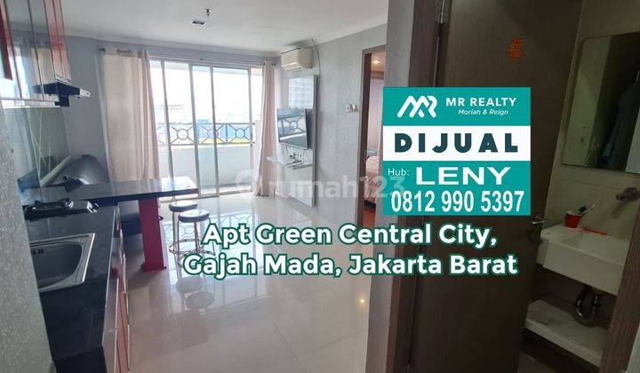 MURAH..APARTEMEN GREEN CENTRAL CITY, GAJAH MADA, JAKARTA BARAT 2 BED ROOM, FULL FURNISHED, LAGI BU 2