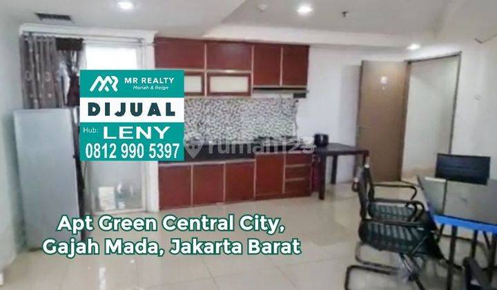 MURAH.. APARTEMEN GREEN CENTRAL CITY, GAJAH MADA, JAKARTA BARAT 2 BED ROOM, FULL FURNISHED, LAGI BU 2