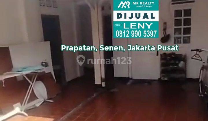 MURAH...RUMAH LAMA LT 595 M2 DI PRAPATAN, SENEN, JAKARTA PUSAT, HITUNG TANAH 1