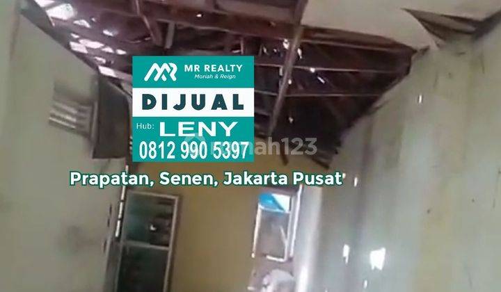 MURAH...RUMAH LAMA LT 595 M2 DI PRAPATAN, SENEN, JAKARTA PUSAT, HITUNG TANAH 2