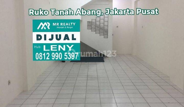 MURAH LAGI BU..RUKO ZONA KOMERSIL SIAP PAKAI 4 LANTAI DI TANAH ABANG, JAKARTA PUSAT 1