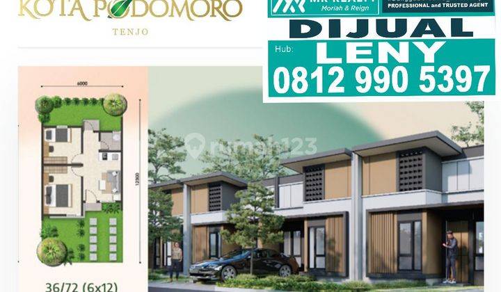 MURAH RUMAH BARU MINIMALIS DI KOMPLEK PODOMORO TENJO, BOGOR, JAWA BARAT 1