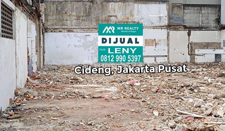 TURUN HARGA...KAVLING SIAP BANGUN LT 460 M2 DI CIDENG, JAKARTA PUSAT, LOKASI STRATEGIS, BEBAS BANJIR  2