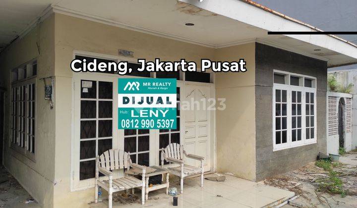 RUMAH LAMA HITUNG TANAH DI CIDENG, JAKARTA PUSAT, BEBAS BANJIR, LOKASI STRATEGIS 1