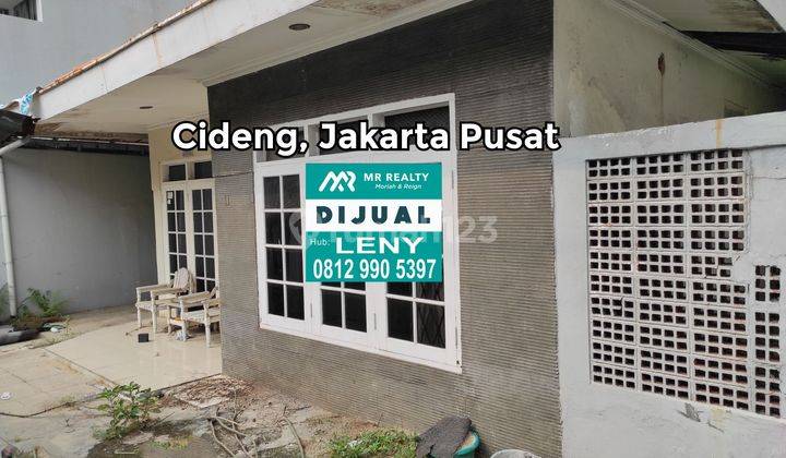 RUMAH LAMA HITUNG TANAH DI CIDENG, JAKARTA PUSAT, BEBAS BANJIR, LOKASI STRATEGIS 2