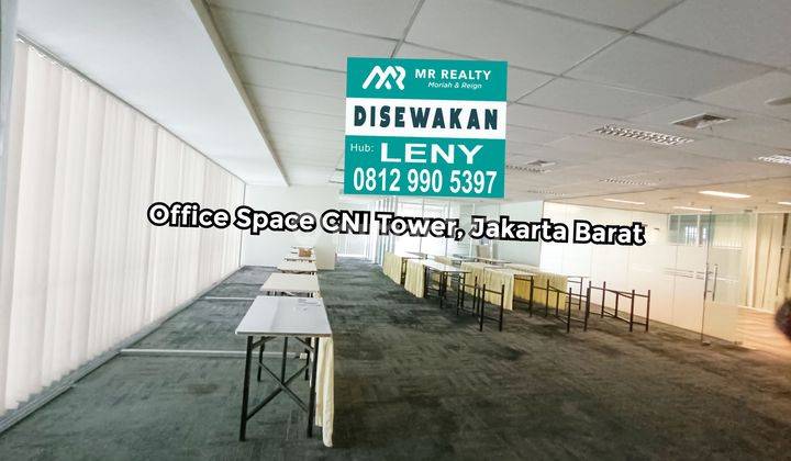 OFFICE SPACE 500 M2 CNI TOWER, PURI INDAH, JAKARTA BARAT