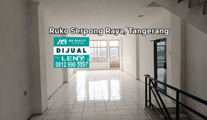 Murah..ruko Gandeng Komersil Siap Pakai 3,5 Lantai Di Serpong Raya, Tangerang, Jalan Raya 2