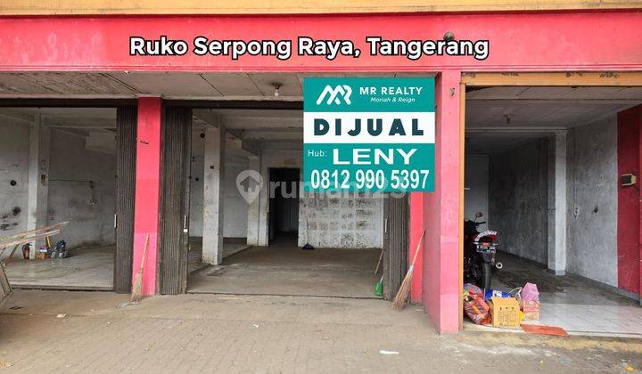 LOKASI STRATEGIS RUKO 3 GANDENG SIAP PAKAI DI SERPONG RAYA, TANGERANG, JALAN RAYA 1