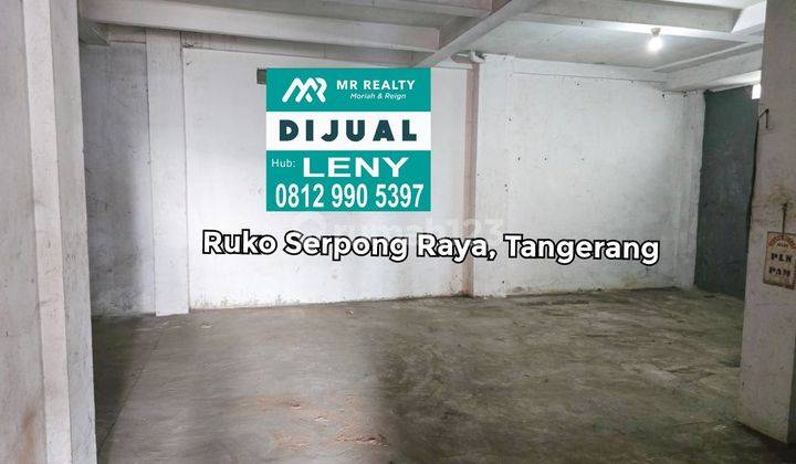 LOKASI STRATEGIS RUKO 3 GANDENG SIAP PAKAI DI SERPONG RAYA, TANGERANG, JALAN RAYA 2