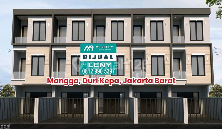 Rumah Baru Modern Minimalis 3,5 Lantai Di Mangga, Duri Kepa, Jakarta Barat