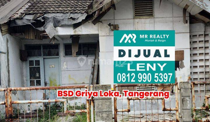 Rumah Lama Hitung Tanah Di Bsd Griya Loka, Tangerangrumah Lama Hitung Tanah Di Bsd Griya Loka, Tangerang 1