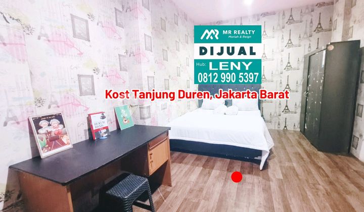 Murah.. Dijual Rumah Kost Tanjung Duren 64 Kamar Tidur, Jakarta Barat, Sangat Strategis Untuk Karyawan Dan Mahasiswa