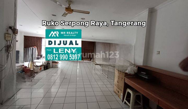 *murah..dijual Cepat Ruko Gandeng Komersil Siap Pakai 3,5 Lantai Di Serpong Raya, Tangerang, Jalan Raya 2