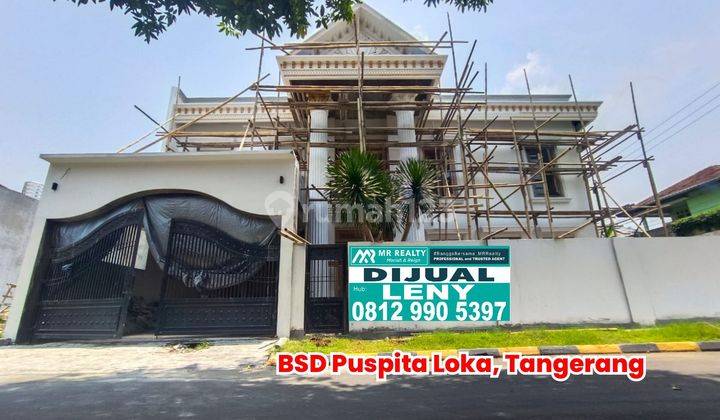 Rumah Mewah Ada Swimming Pool, Gym, Gazebo Di Komplek Puspita Loka, Bsd, Tangerang  1