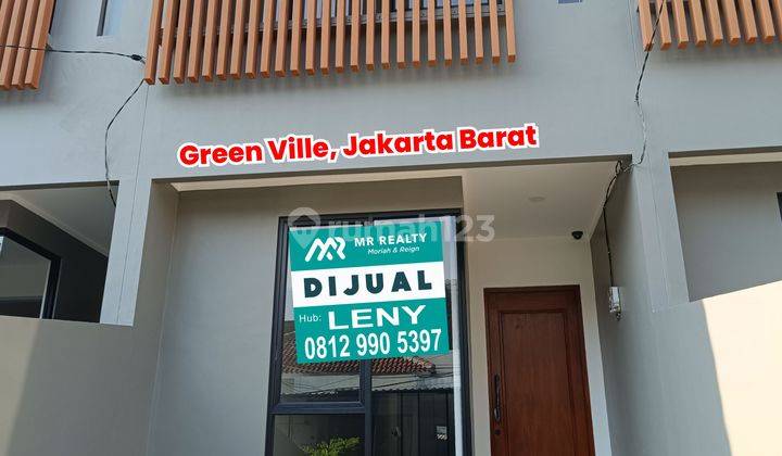 Rumah Baru Architect Design Modern Minimalis 2 Lantai Di Komplek Green Ville, Jakarta Barat 1