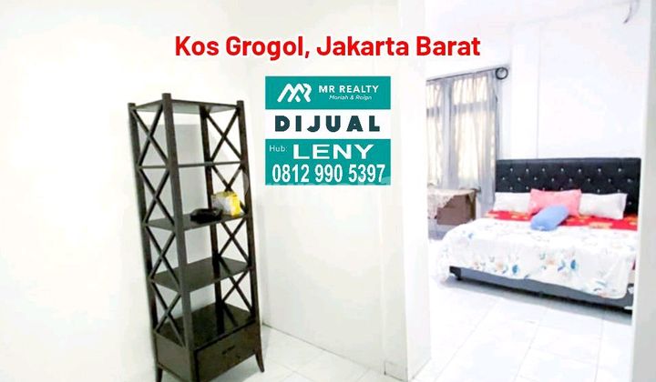 Murah.. Dijual Rumah Kost Grogol 31 Kamar Tidur, Jakarta Barat, Sangat Strategis Untuk Karyawan Dan Mahasiswa