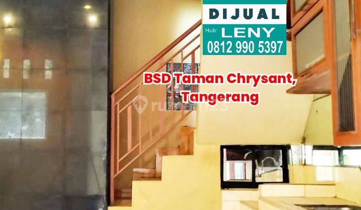 Rumah Siap Huni Rapi 3 Lantai Di Bsd Taman Chrysant, Tangerang 1