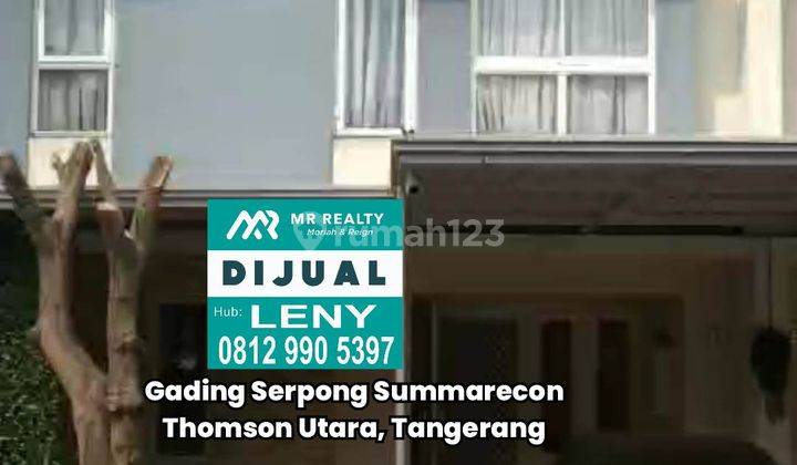 Murah..jual Rugi Rumah Bagus Siap Huni 2 Lantai Di Gading Serpong Summarecon Cluster Thomson Utara, Tangerang 2