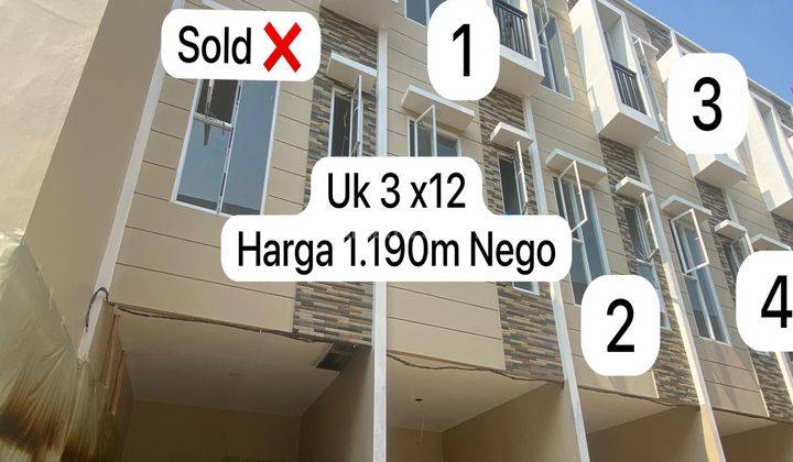 Rumah Baru Di Duri Kepa, Jakarta Barat. Harga 1Man  1