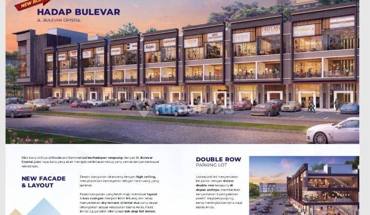 Ruko Crystal Boulevard Hadap 3 Bulevar di Summarecon Bekasi  1